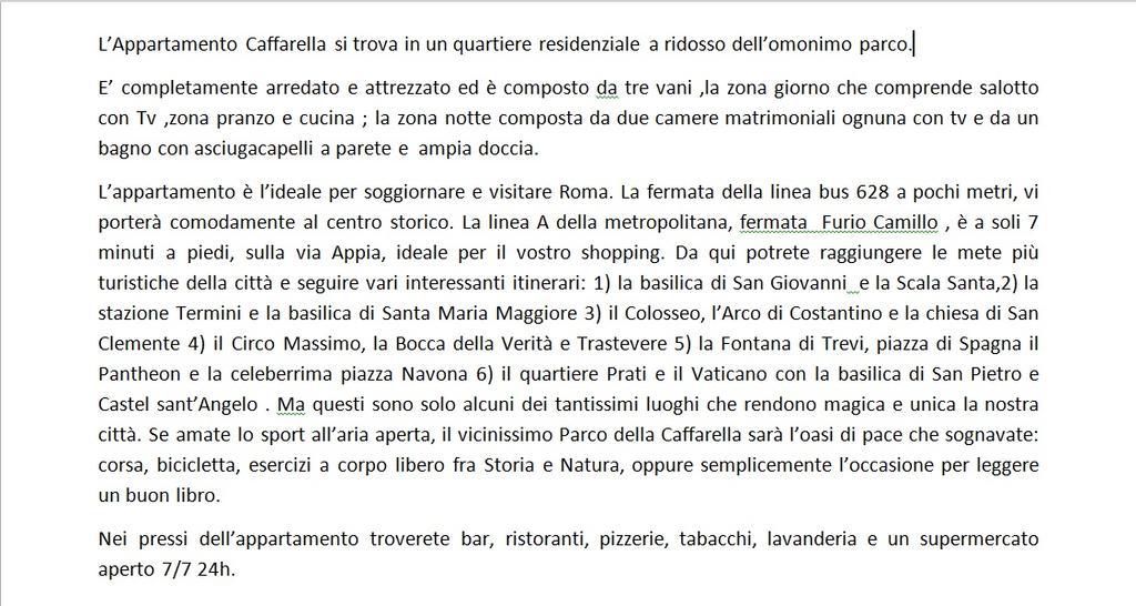 Appartamento Caffarella Roma Eksteriør bilde